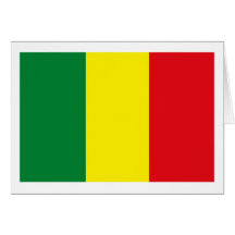 Mali-Flaggen-Gruß-Karte