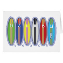 Malibu-Strand-Surfbretter Karte