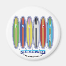 Malibu-Strand-Surfbretter Magnete