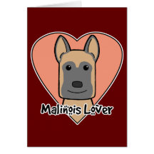 Malinois Liebhaber Grußkarte