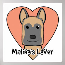 Malinois Liebhaber Plakat