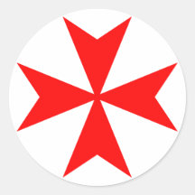 Malteserkreuz Runde Sticker