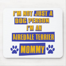 Mama Airedales Terrier Mauspad