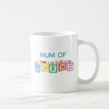 Mama der Zwillings-Blöcke Kaffee Tassen