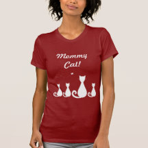 Mama-Katze mit Kätzchen Shirts