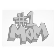 Mamma #1 individuelle ankündigskarten