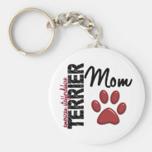 Mamma 2 amerikanischen Staffordshires Terrier Schlüsselanhänger