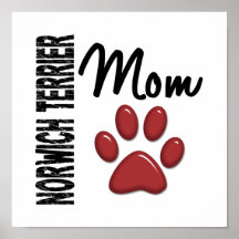 Mamma 2 Norwichs Terrier Plakatdrucke