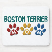 MAMMA BOSTONS TERRIER Tatzen-Druck 1 Mauspads