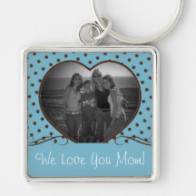 Mamma-Foto Keychain Schlüsselbänder