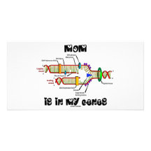 Mamma ist in meinen Genen Bild Karte