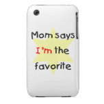 Mamma sagt, dass ich das Lieblings bin (Gelb) iPhone 3 Cover