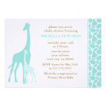 Mamma-und Baby-Giraffen-Babyparty-Einladungen