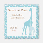 Mamma-und Baby-Giraffen-Save the Date Magneten