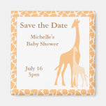 Mamma-und Baby-Giraffen-Save the Date Magneten