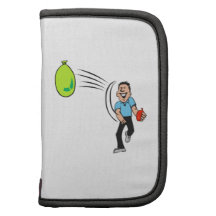 Man Throwing a Water Balloon Folio Planners