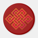 Mandala-Karma-Buddhismus-ewiger Knoten Kühlschrankmagnete