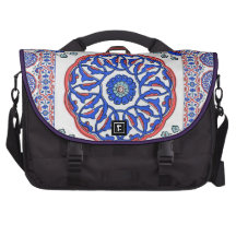 Mandala-türkischer Fliesen-Muster Iznik Entwurf Notebook Tasche