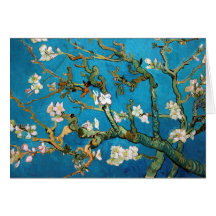 Mandel-Niederlassungen ausführlich Blüte, Van Gogh Grußkarte