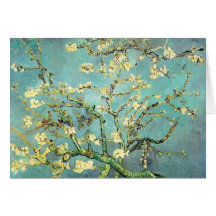 Mandel-Niederlassungen in der Blüte, Vincent van G Grußkarten