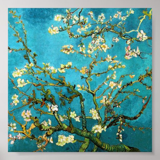 Mandelbaum-Vintage feine Kunst Van Gogh blühende Posterdrucke