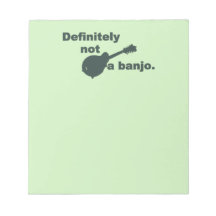 Mandoline -- Bestimmt nicht ein Banjo Memo Blöcke