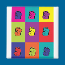 Maneki Neko Kitty-Pop-Kunstmagnet magnete