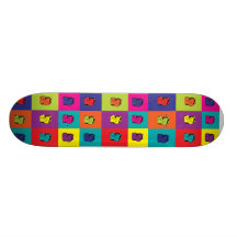 Maneki Neko Miezekatze-Regenbogen-Skateboard Individuelle Skateboards