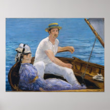 Manet Bootfahrt-Plakat
