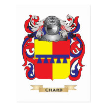 Mangoldgemüse-Wappen Postkarte