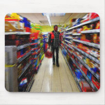 Mann-Einkaufen Mousepad