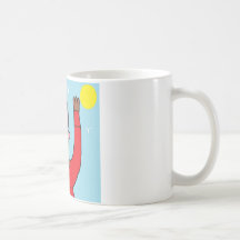 Mann gesprengt kaffee tassen