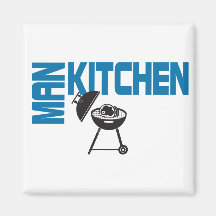 Mann-Küchen-Grill Kühlschrankmagnete