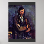 Mann mit den gefalteten Armen durch Paul Cézanne ( Plakatdrucke