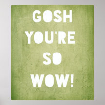 Mann, wow-Plakat