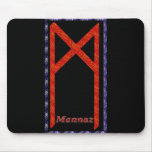 Mannaz Rune Mousepad