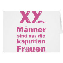 Männer, die kaputten Frauen Grußkarten