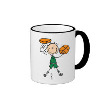 Männliche Basketball-Spieler-T-Shirts und Geschenk Kaffeehaferl