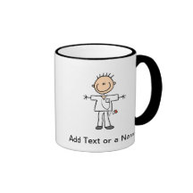 Männliche Strichmännchen-Krankenschwester-T-Shirts Kaffee Tassen