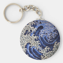 Männliche Welle, Hokusai Schlüsselanhänger
