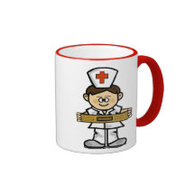 Männlicher Krankenschwester-Becher   fertigen es b Tee Haferl