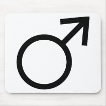 Männliches Geschlechts-Symbol Mauspads