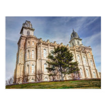 Manti LDS mormonischer Tempel postkarten