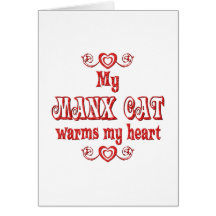 Manx Katzen wärmen mein Herz Karten