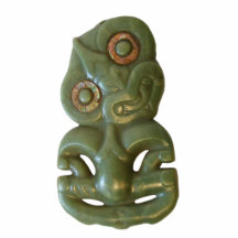 Maori- Hei-Tiki Foto Skulpturen