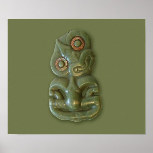 Maori- Hei-Tiki Plakat
