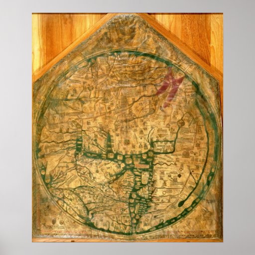 Mappa Mundi, c.1290 Posterdruck