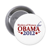 Mappen der Frauen für Obama 2012 Anstecknadelbuttons