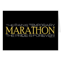 Marathon - der Stolz ist Forever Grußkarten