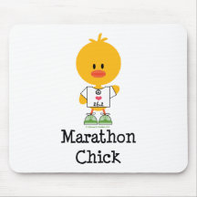Marathon-Küken-FriedensLiebe 26,2 Mousepad